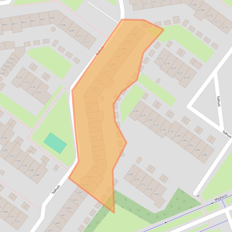 Kaart van postcodegebied 6537NH.