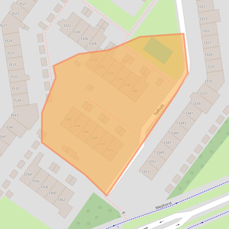 Kaart van postcodegebied 6537NL.