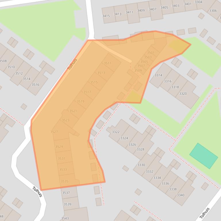 Kaart van postcodegebied 6537NN.