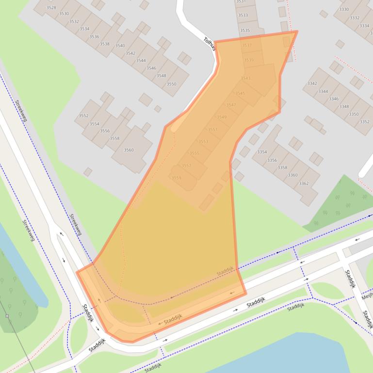 Kaart van postcodegebied 6537NP.