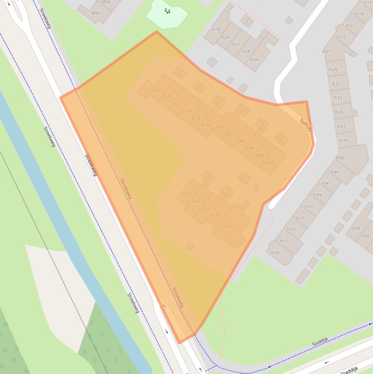 Kaart van postcodegebied 6537NS.