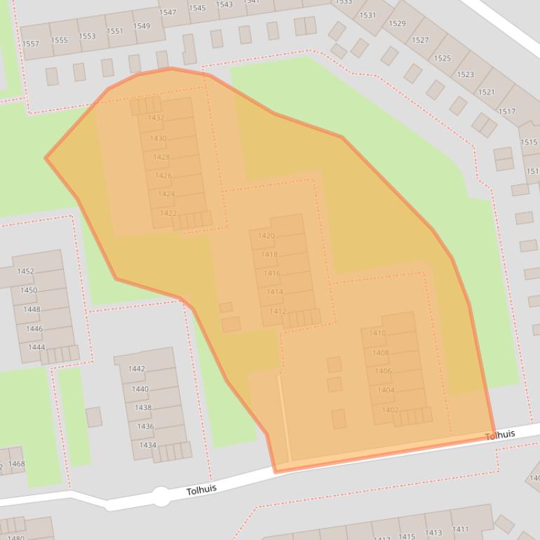 Kaart van postcodegebied 6537PB.