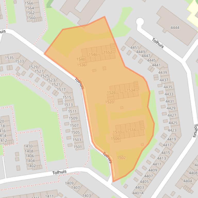 Kaart van postcodegebied 6537PH.