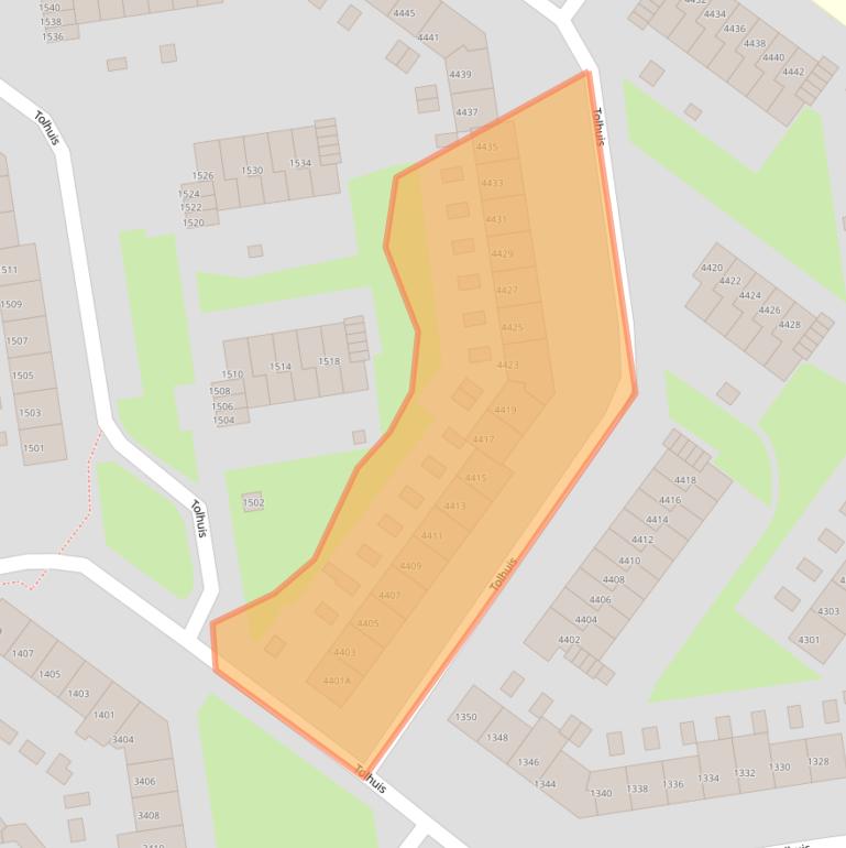 Kaart van postcodegebied 6537PL.