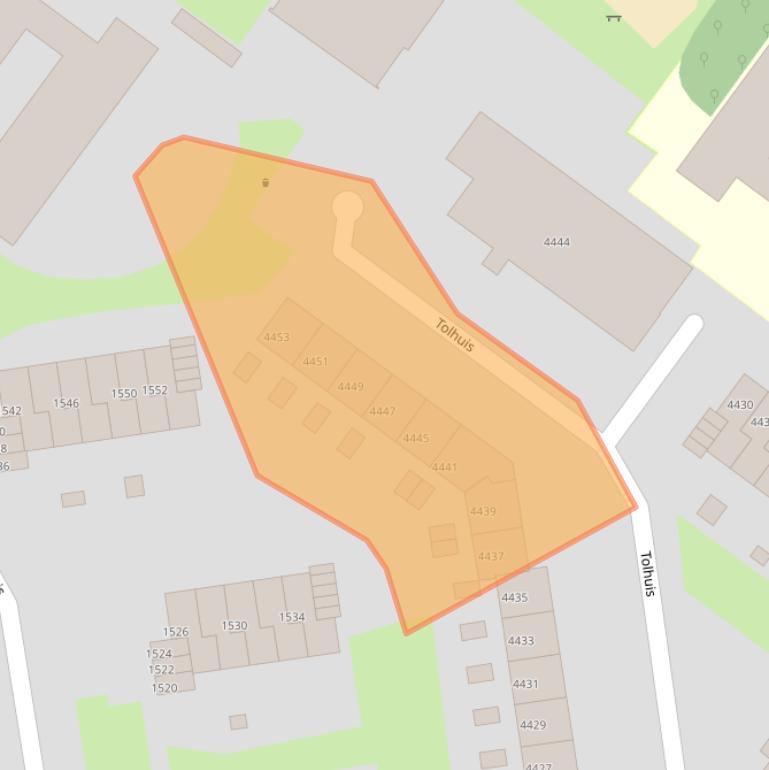 Kaart van postcodegebied 6537PM.