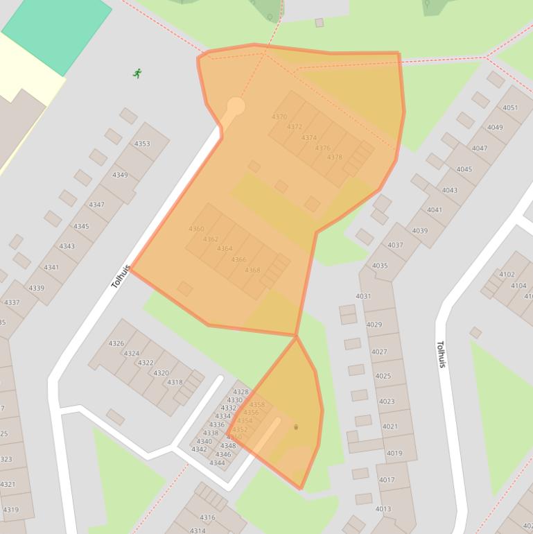 Kaart van postcodegebied 6537PT.