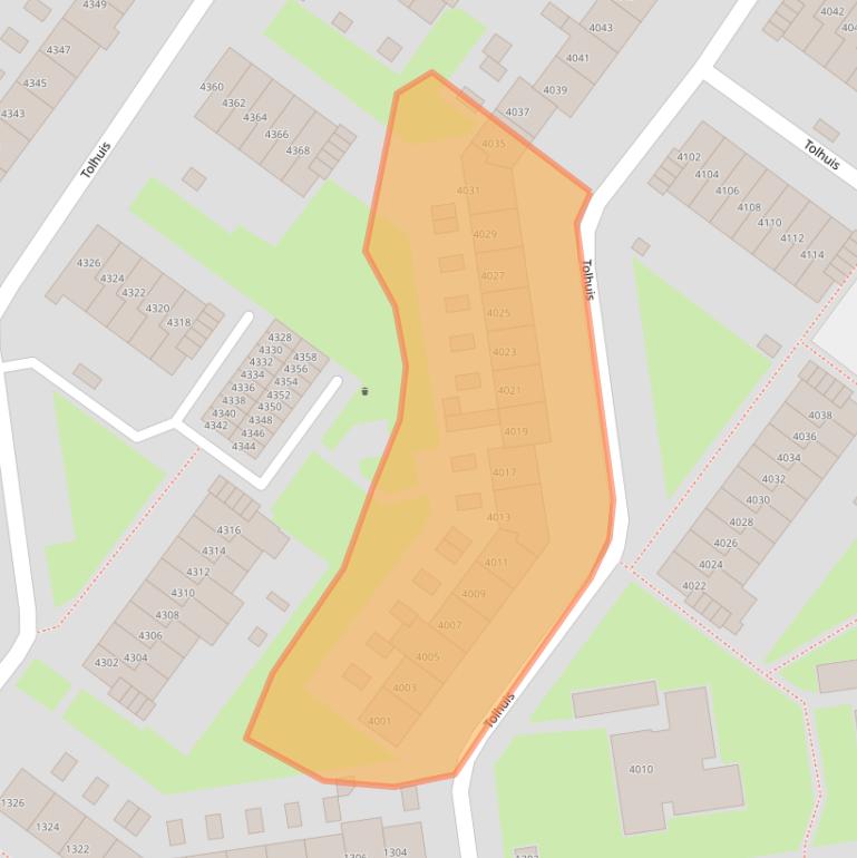 Kaart van postcodegebied 6537PV.