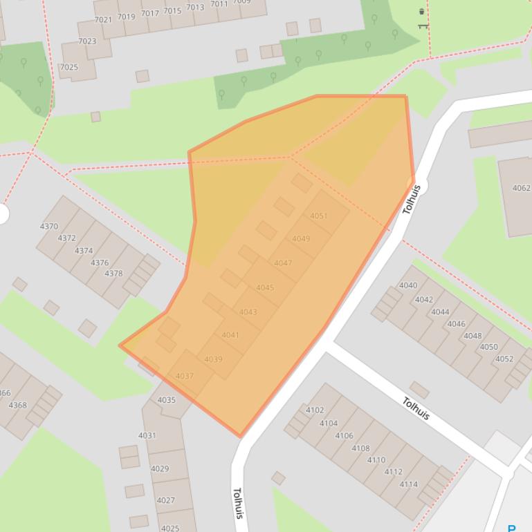 Kaart van postcodegebied 6537PW.