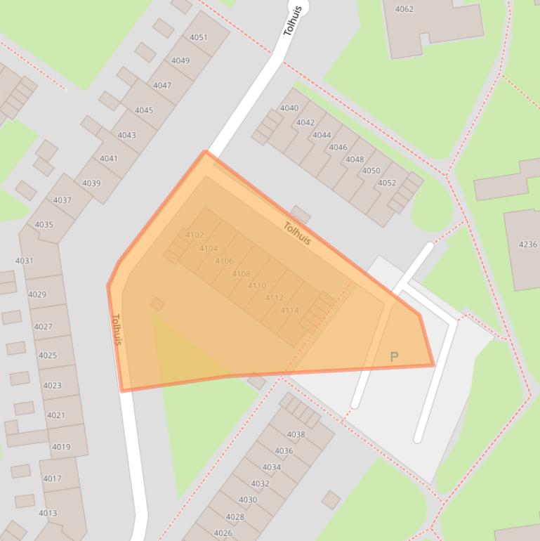 Kaart van postcodegebied 6537RA.