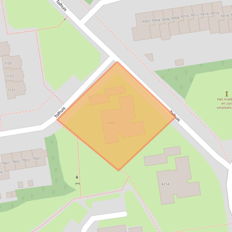 Kaart van postcodegebied 6537RE.