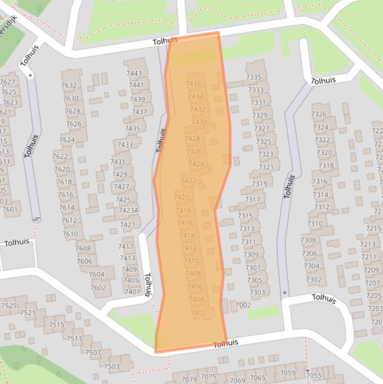 Kaart van postcodegebied 6537RS.