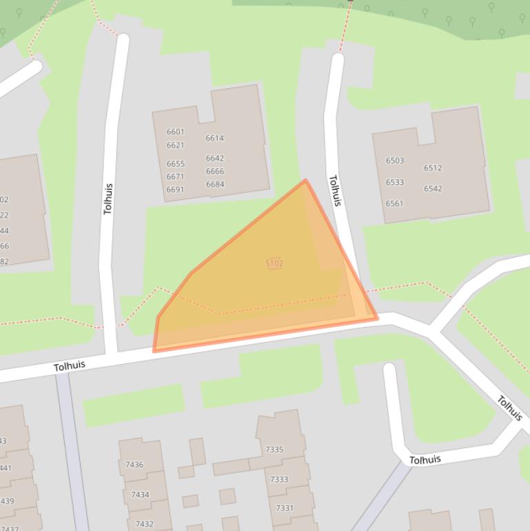 Kaart van postcodegebied 6537SM.