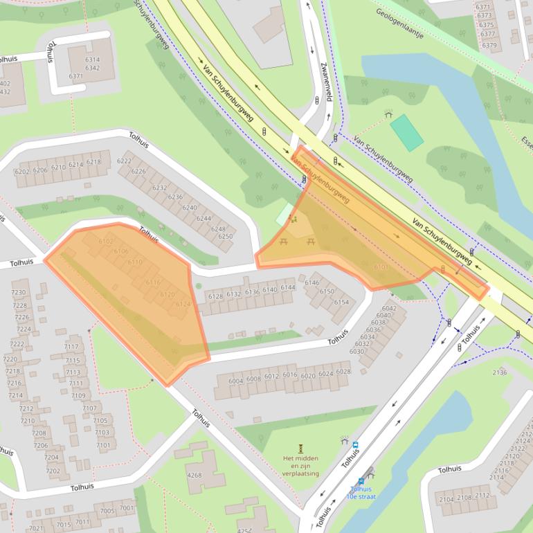 Kaart van postcodegebied 6537TH.