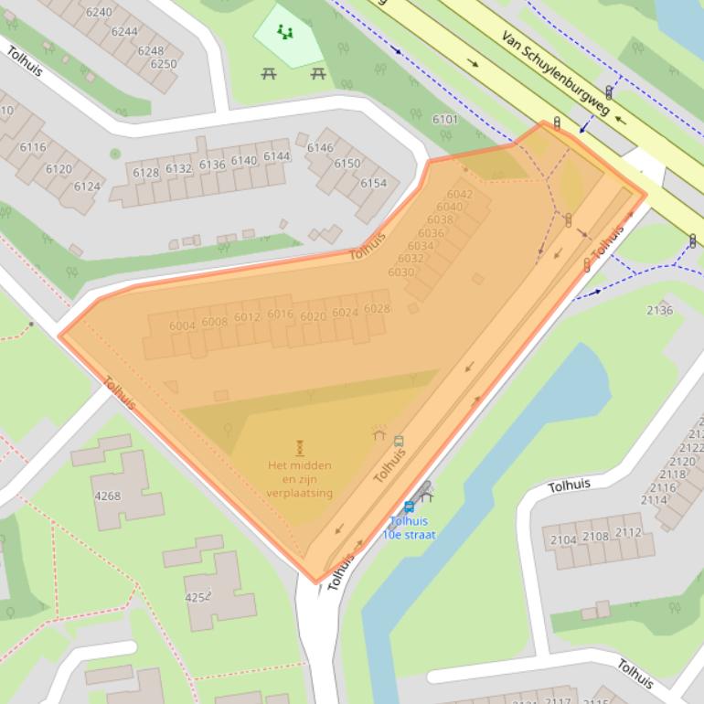 Kaart van postcodegebied 6537TK.