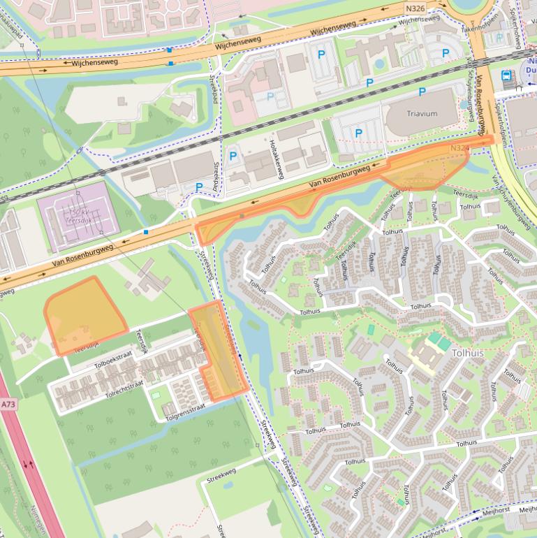 Kaart van postcodegebied 6537TT.