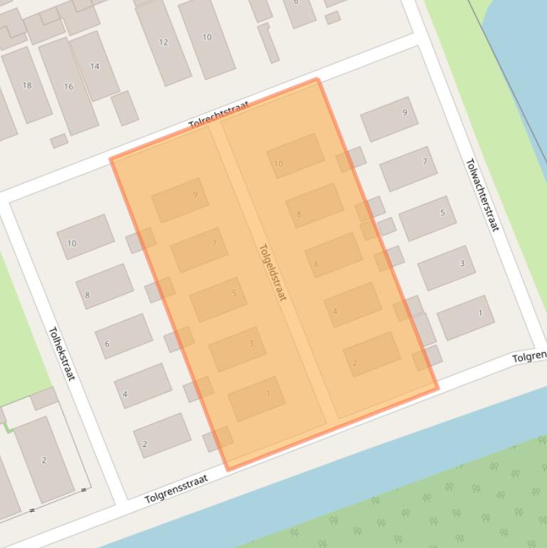 Kaart van postcodegebied 6537TX.