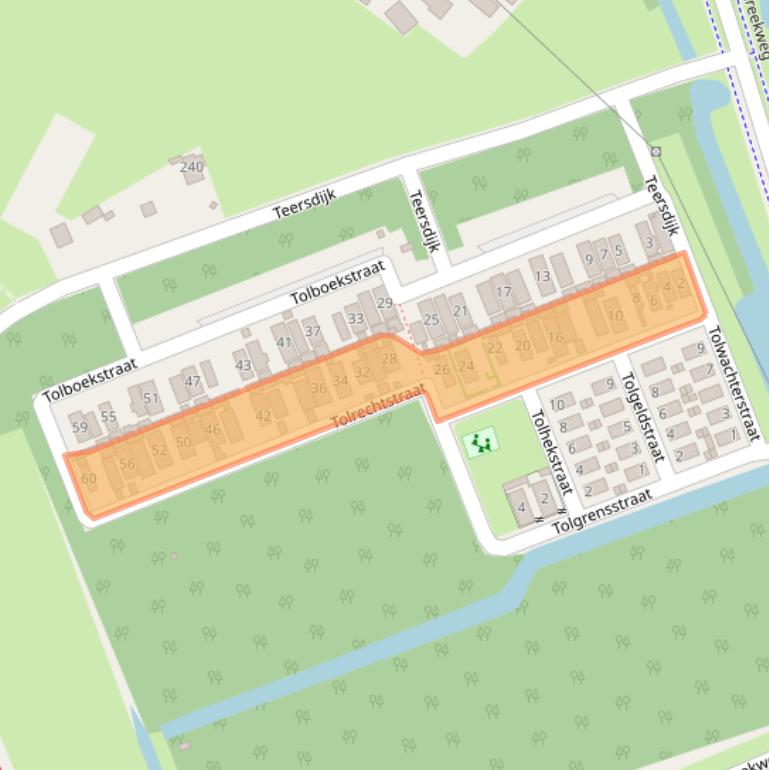 Kaart van postcodegebied 6537TZ.