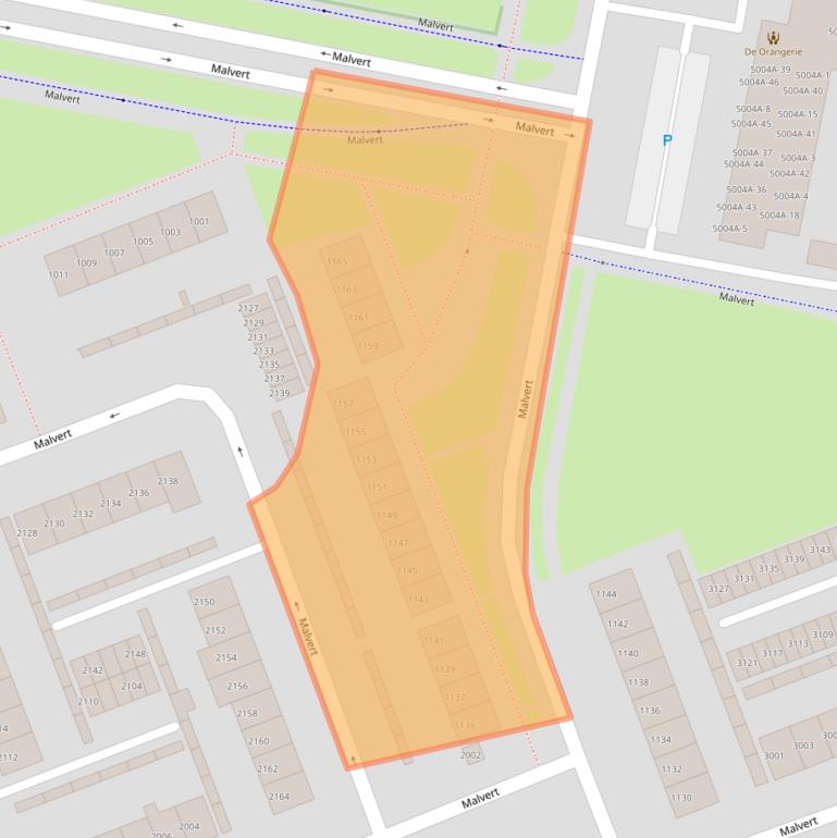 Kaart van postcodegebied 6538AD.