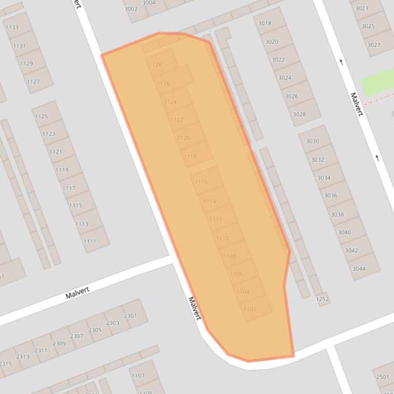 Kaart van postcodegebied 6538AE.