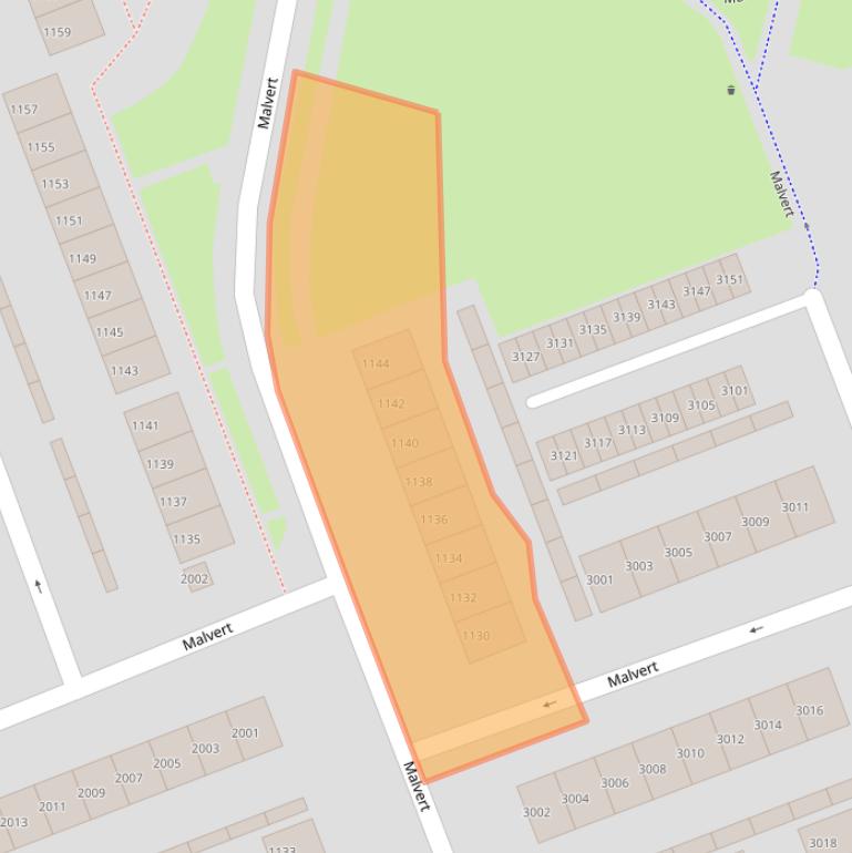 Kaart van postcodegebied 6538AG.