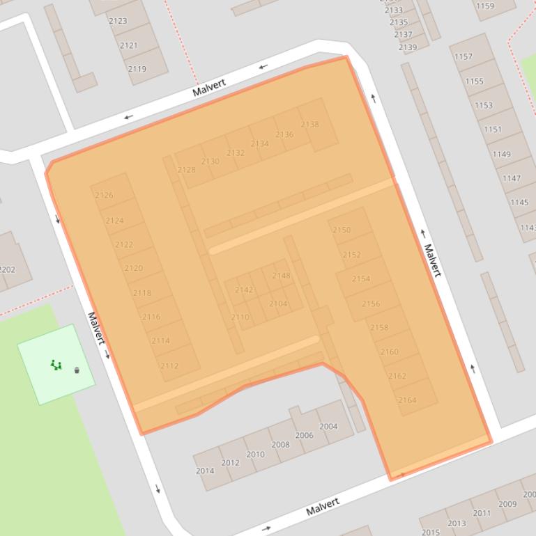 Kaart van postcodegebied 6538AL.