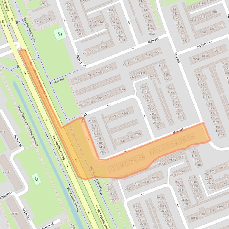Kaart van postcodegebied 6538AR.