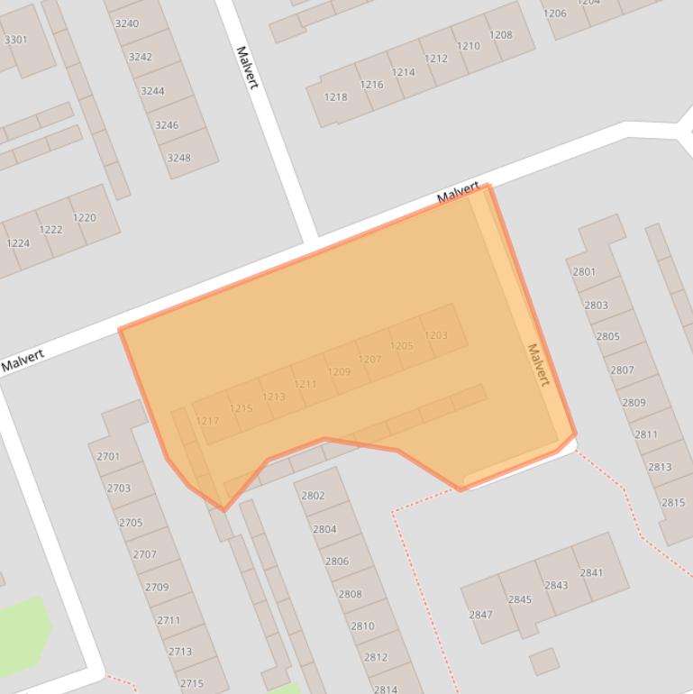 Kaart van postcodegebied 6538AT.