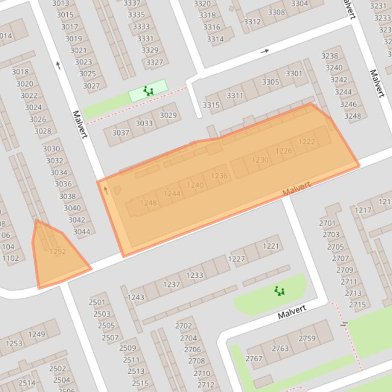 Kaart van postcodegebied 6538AZ.