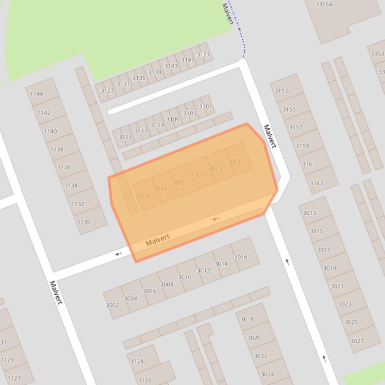 Kaart van postcodegebied 6538BM.