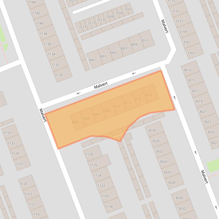 Kaart van postcodegebied 6538BP.