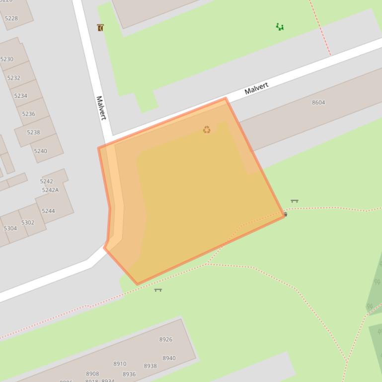 Kaart van postcodegebied 6538CH.