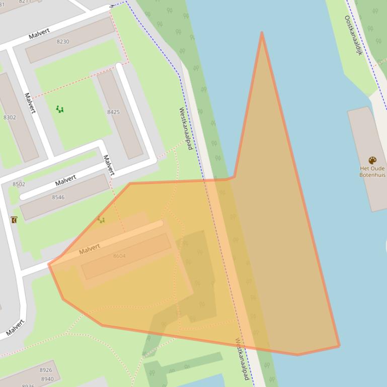 Kaart van postcodegebied 6538CJ.