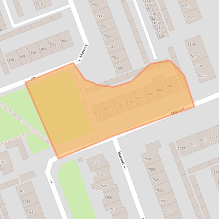 Kaart van postcodegebied 6538CS.