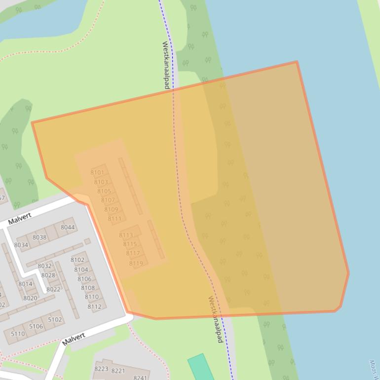 Kaart van postcodegebied 6538DA.