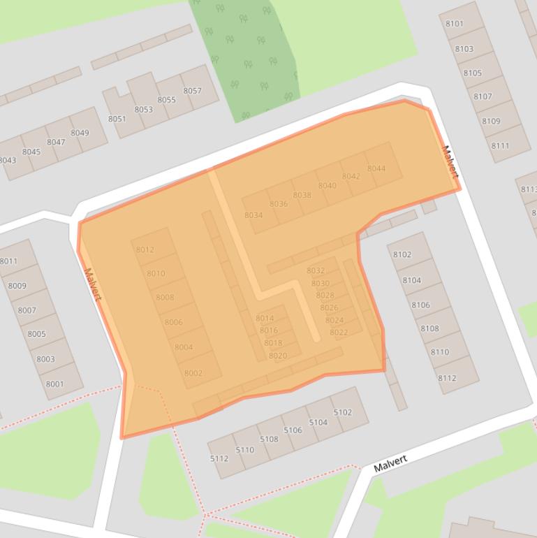 Kaart van postcodegebied 6538DE.