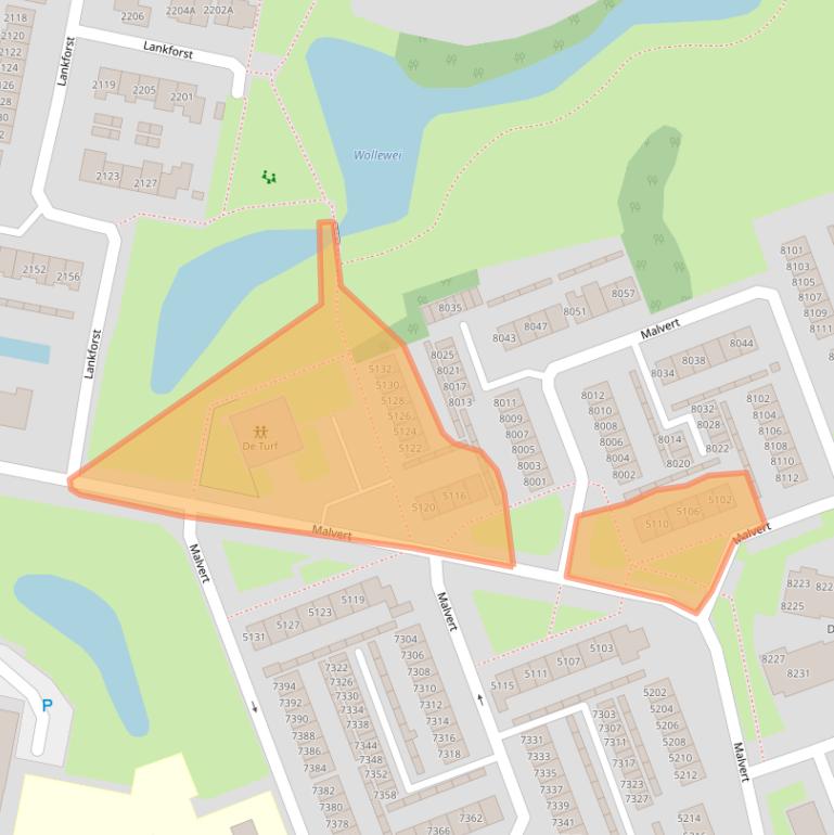 Kaart van postcodegebied 6538DH.