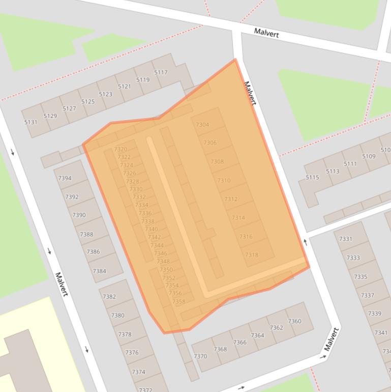 Kaart van postcodegebied 6538DK.