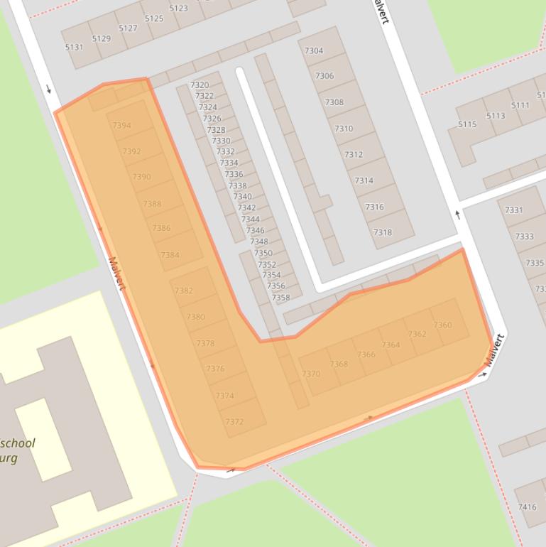 Kaart van postcodegebied 6538DL.