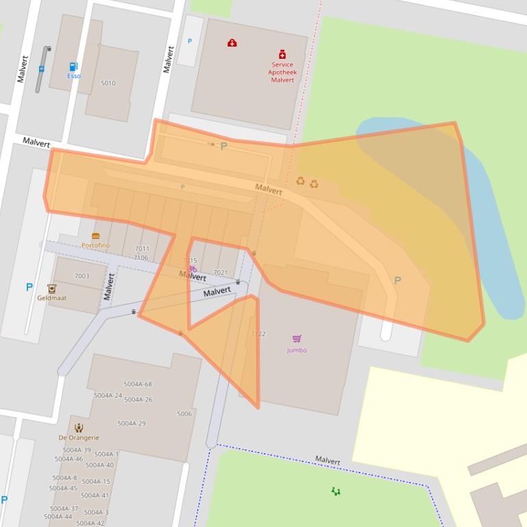 Kaart van postcodegebied 6538DR.