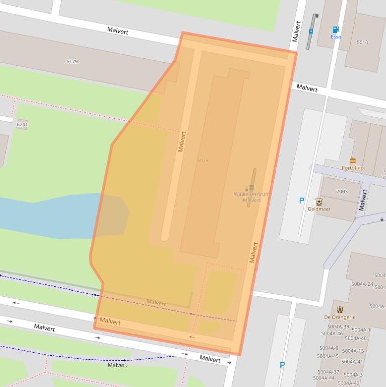 Kaart van postcodegebied 6538DS.