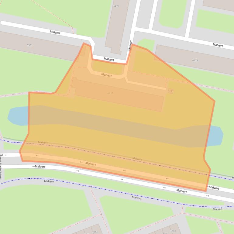 Kaart van postcodegebied 6538DW.