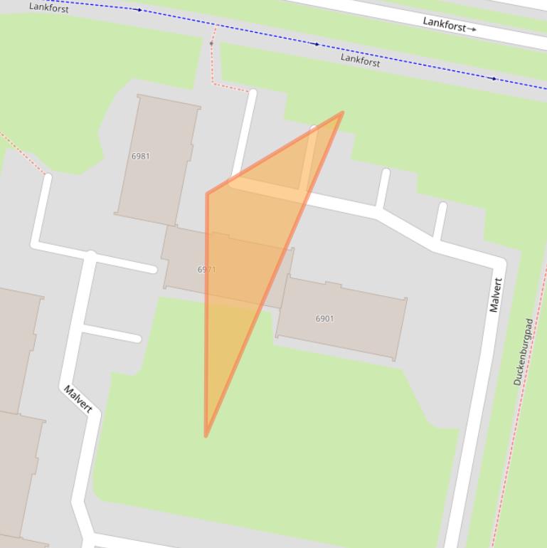 Kaart van postcodegebied 6538EX.