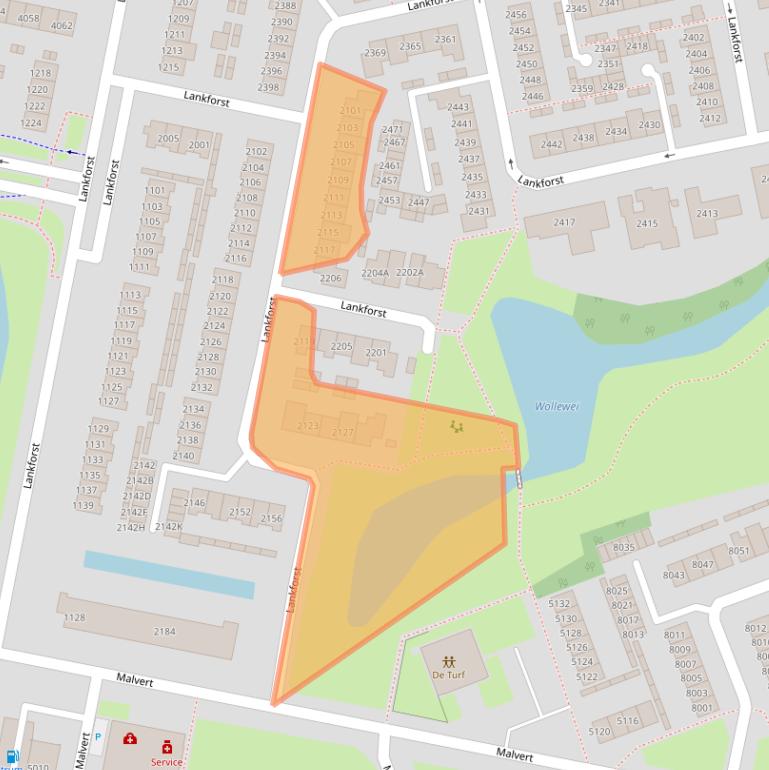 Kaart van postcodegebied 6538GE.