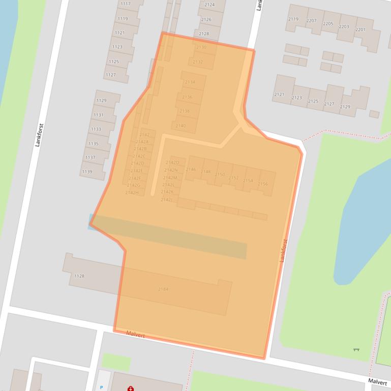 Kaart van postcodegebied 6538GH.