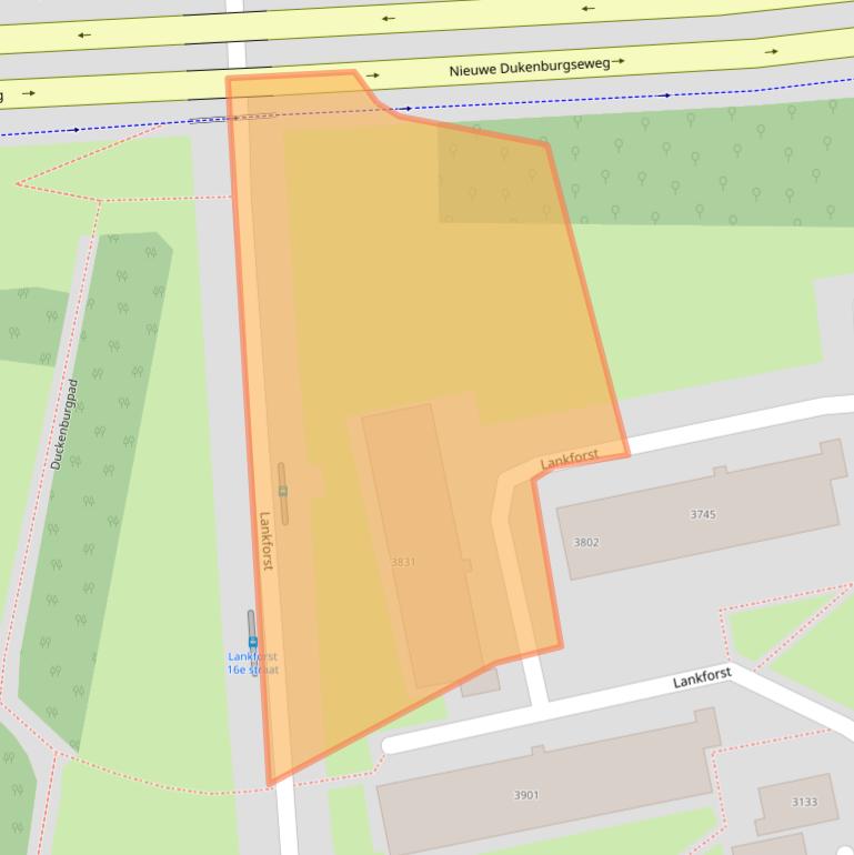 Kaart van postcodegebied 6538JS.
