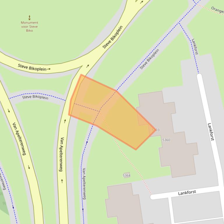 Kaart van postcodegebied 6538KJ.