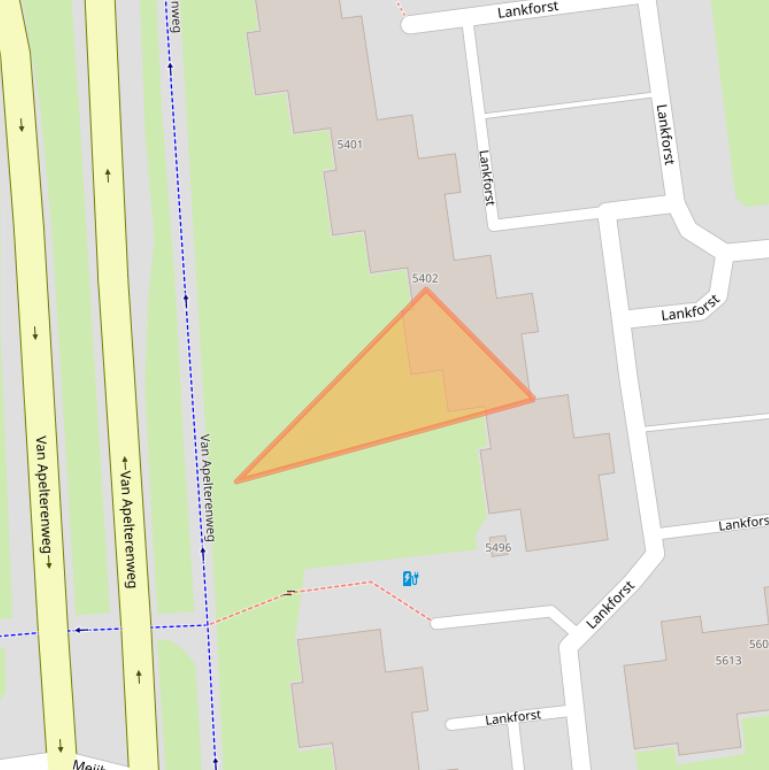 Kaart van postcodegebied 6538KS.