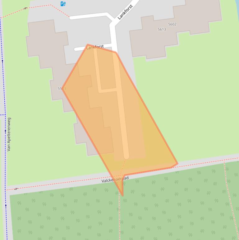 Kaart van postcodegebied 6538KW.