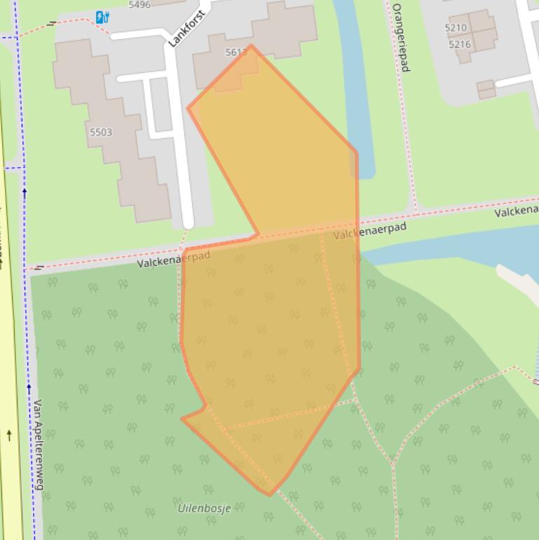 Kaart van postcodegebied 6538LD.