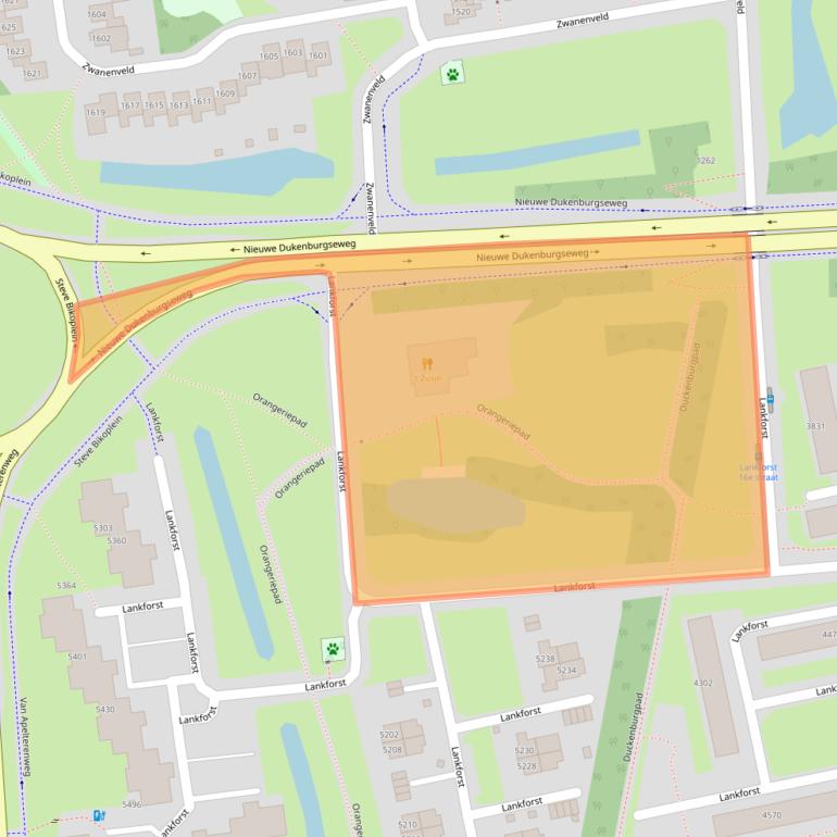 Kaart van postcodegebied 6538LG.